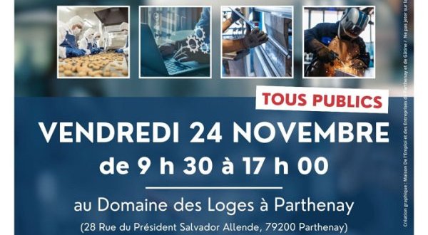 Journée métiers de l’industrie à Parthenay le 24 novembre