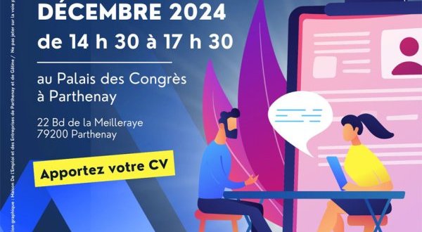 4e Recrut’Day de Gâtine le 6 décembre au Palais des Congrès de Parthenay