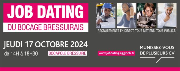 Job Dating du Bocage Bressuirais le 17 octobre