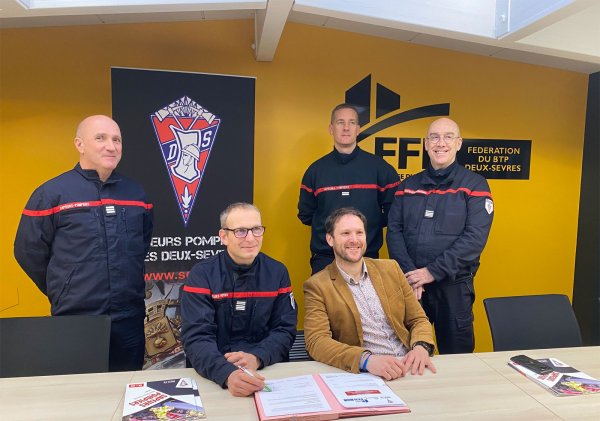La Fédération du Bâtiment s’engage pour le volontariat des pompiers