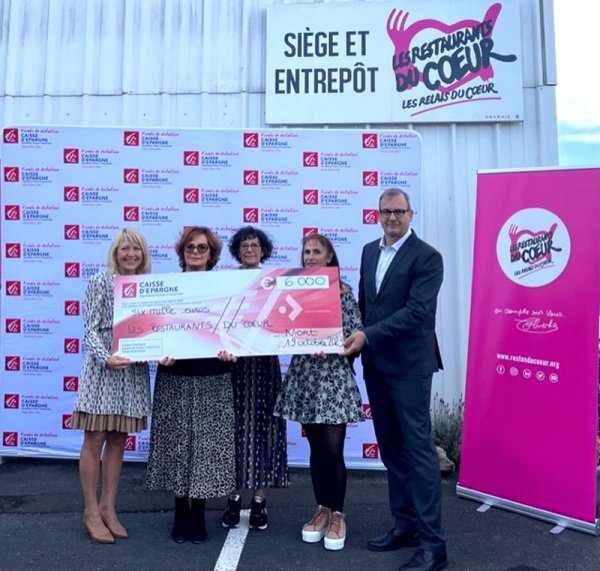 La Caisse d’Epargne Aquitaine Poitou-Charentes mobilisée pour les Restos du Cœur La Caisse d’Epargne Aquitaine Poitou-Charentes mobilisée pour les Restos du Cœur