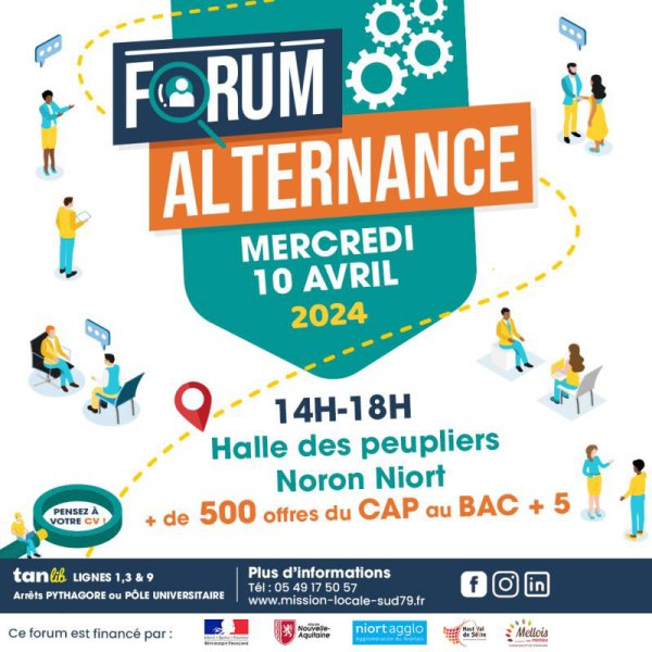 Forum de l’alternance à Niort le 10 avril