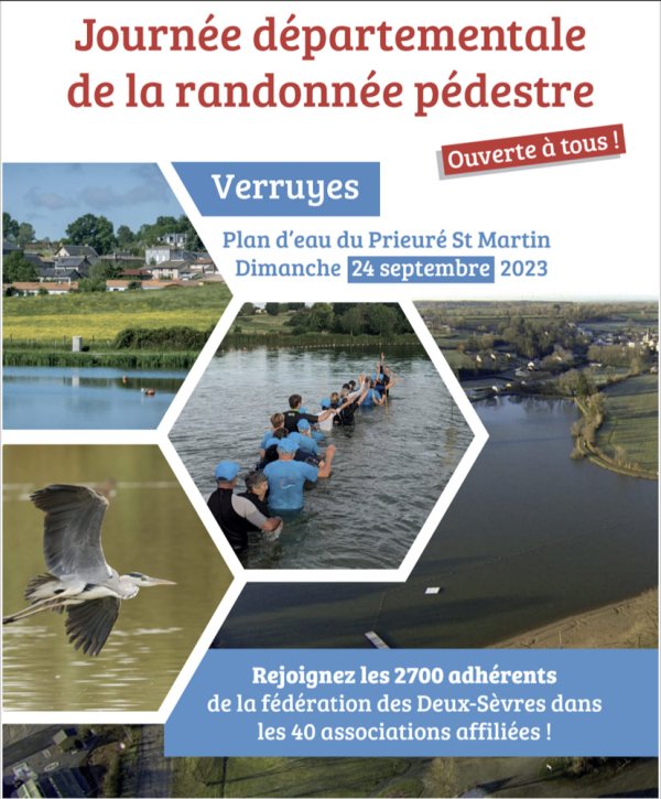 Journée départementale de la randonnée pédestre à Verruyes le 24 septembre Journée départementale de la randonnée pédestre à Verruyes le 24 septembre
