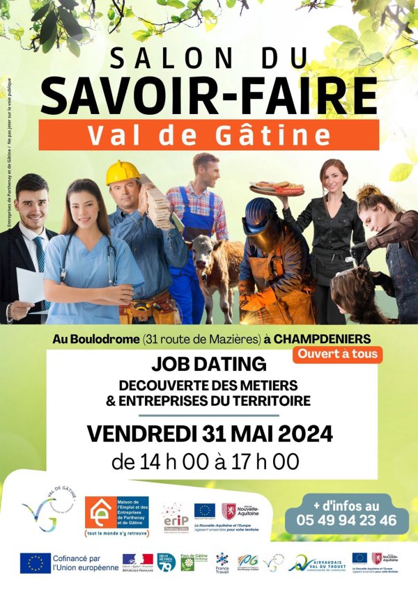 Un salon du savoir-faire en Gâtine le 31 mai